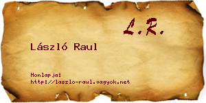László Raul névjegykártya